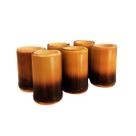 Copo Artesanal de Bambu Flambado 50ml: Kit com 6un