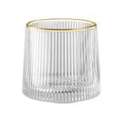 Copo baixo Cameratta vidro borda dourada 180ml A7,5cm