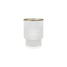 Copo Baixo De Cristal Wolff 220 ml Borda Dourada Lines 1 Peça