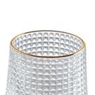 Copo baixo Hive Vidro com borda dourada 180ml -L Hermitage