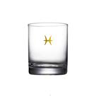 Copo baixo Zodiac em cristal 280ml peixes -Bohemia