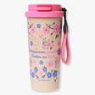 Copo Baker Motivacional Floral Zonacriativa