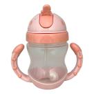 Copo Bebê Transição e Treinamento Rosa Alça Anatômico 240ml