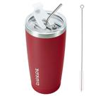 Copo BJPKPK de aço inoxidável isolado a vácuo 600mL vermelho