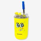 Copo Bob Esponja ou Patrick Estrela Neo com Canudo 300ml - ZonaCriativa