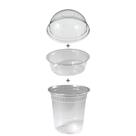 Copo Bolha 400ml G840 com Tampa G800 e Divisória G810 Galvanotek com 50 unidades cada