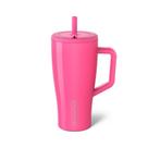 Copo BrüMate Era 900 ml com alça, canudo e tampa de aço inoxidável
