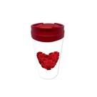 Copo Bucks Acrilico 470ml - Coração de Rosas