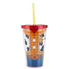 Copo c Canudo Woody Toy Story 450ML Minas de Presentes
