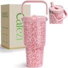 Copo Cafezi Flip Straw 900 ml de aço inoxidável isolado a vácuo Copo Cafezi Flip Straw 900 ml de aço inoxidável isolado a vácuo