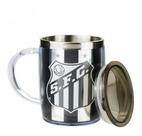 Copo Caneca Térmica Chopp Cerveja com Tampa Santos 450ml Copo Caneca Térmica Chopp Cerveja com Tampa Santos 450ml
