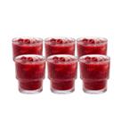 Copo Canelado de Vidro 300ml, 6pcs Ruvolo