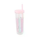 Copo canudo com infusor 700ml - cores uatt