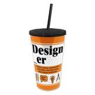 Copo Canudo Profissões - Designer