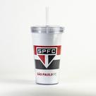 Copo Canudo São Paulo Tricolor Oficial - Sude