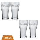 Copo Coca-Cola De Vidro 470ML Nadir Figueiredo kit 4 Und