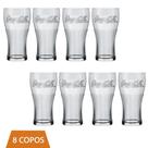 Copo Coca-Cola De Vidro 470ML Nadir Figueiredo kit 8 Und