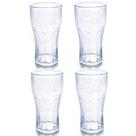 Copo Coca Cola Linha Cristal Plástico 530ml Jogo com 4 Copos