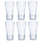 Copo Coca Cola Linha Cristal Plástico 530ml Jogo com 6 Copos