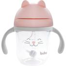 Copo com Alça Gatinho Rosa 220ml Buba 14456
