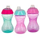Copo com canudinho Nuby Clik-It Soft Spout No-Spill Easy Grip 300 ml 6 m ou mais