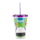 Copo com canudo buzz lightyear toy story 450ml - disney