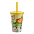 Copo com Canudo Fazendinha - 350ml