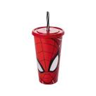 Copo Com Canudo Homem Aranha Marvel 700ml Plasútil Sortido Refri Suco Água Copo Com Canudo Homem Aranha Marvel 700ml Plasútil Sortido Refri Suco Água