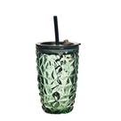 Copo com Canudo Lucky em Vidro 420ml