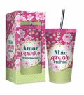 Copo com canudo - mãe amor eterno - Brasfoot