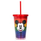 Copo com canudo mickey arco-íris 450ml - disney Copo com canudo mickey arco-íris 450ml - disney