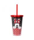 Copo Com Canudo Minnie 450ml Disney - Minas de Presentes