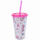 Copo Com Canudo Minnie 450ml - Disney