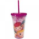 Copo Com Canudo Princesas Tsum Tsum 450ml - Disney Copo Com Canudo Princesas Tsum Tsum 450ml - Disney
