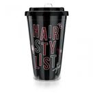 Copo com Canudo Retrátil para Profissionais Hair Stylist - Presente Criativo
