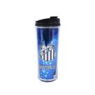 Copo Com Tampa 600ml - Brasão Time Presente Santos Sfc