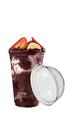 Copo com tampa bolha com furo liso pp 550ml 500 ml 200 un