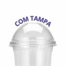 Copo Com Tampa Bolha Sem Furo 400ml Pacote 10 Conjuntos G840 Galvanotek
