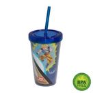 Copo com Tampa e Canudo 450 ml Dragon Ball Z - Goku Vs Boo