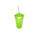 Copo com tampa e canudo 500ml- 10 unidades