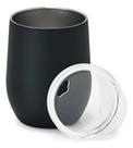 Copo Com Tampa Inox Parede Dupla 300ml Preto