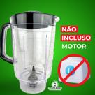 Copo Compatível Com A Marca Mondial Turbo Glass L1400 Sangel Tampa Preta