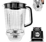 Copo Compativel Com Liquidificador Semp Easy Li6019pt Cristal Tampa Preto