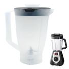 Copo Compatível Para Liquidificador Arno Clic Lav Top Preto Translúcido