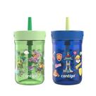 Copo Contigo Kids Leighton à prova de derramamento de 414 ml Paw Patrol, pacote com 2 Copo Contigo Kids Leighton à prova de derramamento de 414 ml Paw Patrol, pacote com 2