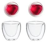 Copo Coração Parede Dupla 2 Peças 250 Ml Vidro Borossilicato - Mimo Style Copo Coração Parede Dupla 2 Peças 250 Ml Vidro Borossilicato - Mimo Style