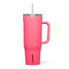 Copo Corkcicle Cruiser de 40 onças isolado rosa à prova de derramamento