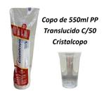 Copo de 550ml PP Translúcido C/50 Cristalcopo