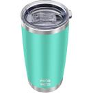 Copo de aço inoxidável isolado WETOWETO 590mL ciano, 1 pacote