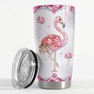 Copo de aço inoxidável SANDJEST 20 onças Pink Flamingo Gift
